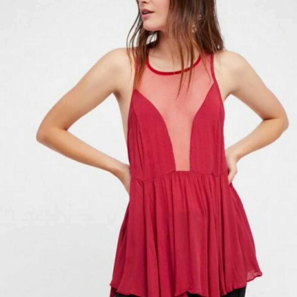 Free People Intimately Free Marble Cami- IN WHITE